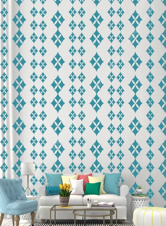 ARandNJ مجموعة قوالب ARandNJ لتزيين الجدران، عبوة واحدة (المقاس: 16 × 24 بوصة)، تصميم على شكل نجوم، قابلة لإعادة الاستخدام، مناسبة لتزيين جدران المنزل - Image 1